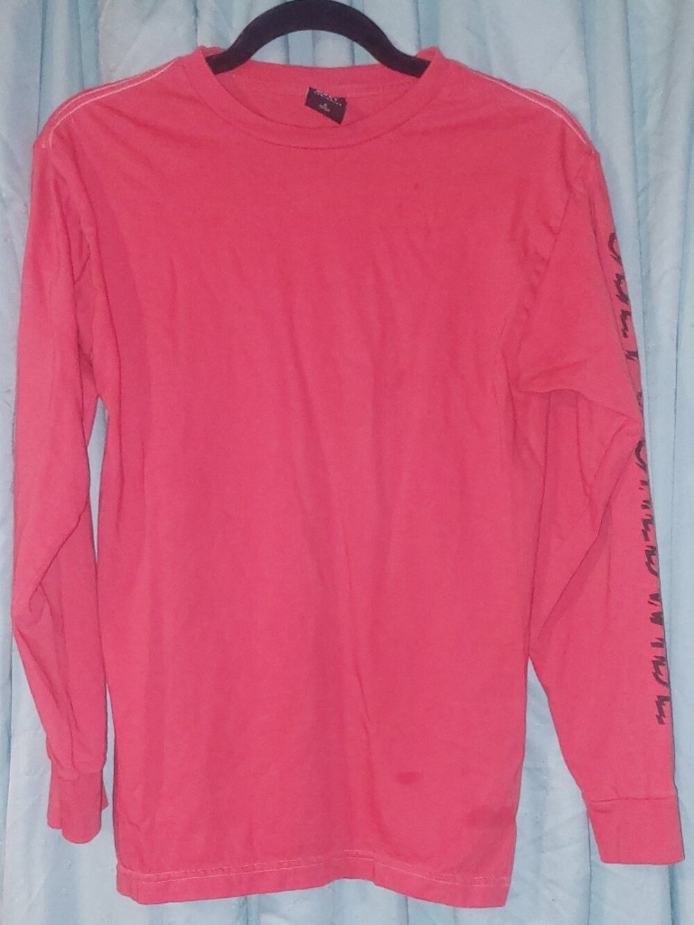Obey Long Sleeve Worldwide Shirt Orange Small